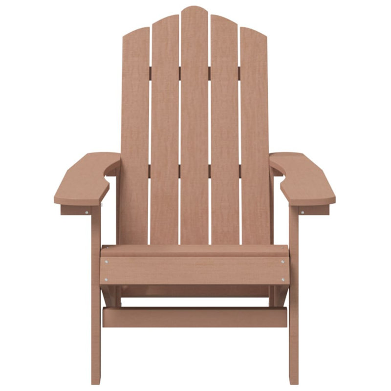 Lunado Outdoor Adirondack Chair, Brown