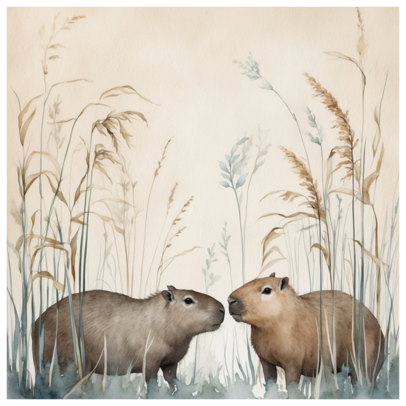 Rideaux de douche Capybara, L 70 po x H 93 po