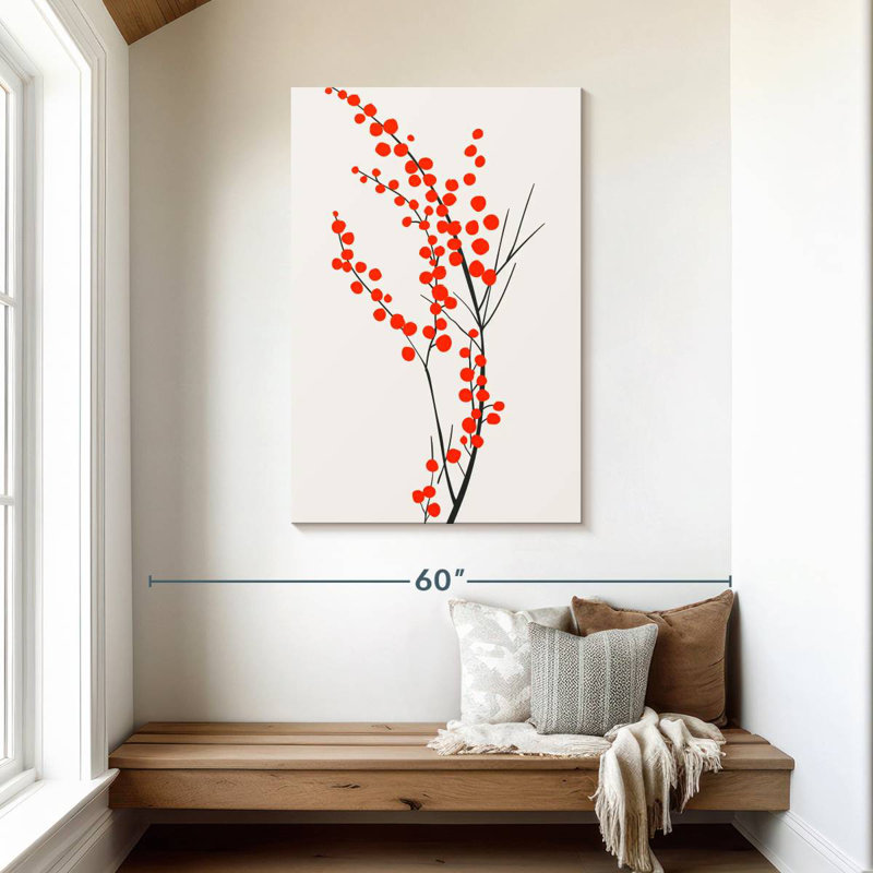 Harnek Red Wild Berries, 45" H x 30" W