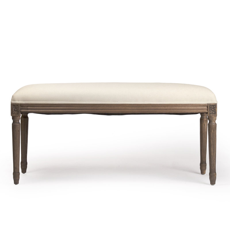Lille Cotton Upholstered Bench