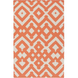 Hemel Ivory/Poppy Geometric Area Rug