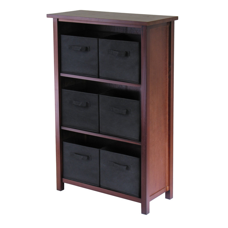 Commode de rangement 6 tiroirs Eleia, Noir