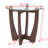 Glass Top Side End Table-137803144