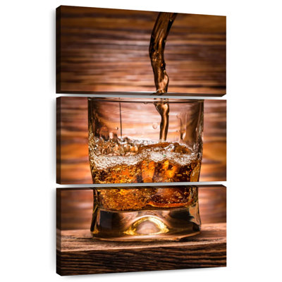 Whiskey Poured On Glass