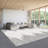 Modern Machine Washable Rug with Rubber Backing for Living Room Non-Slip Dining Room Rug Easy-Cleaning Floor Carpet for Bedroom Office Playroom_OKPHO_166K_Striped_Beige-2027352900