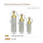 Ensemble de 3 vases gigognes en métal, vases décoratifs blanc antique et or pour salon et entrée