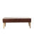 Casmir Genuine Leather Upholstered Bench