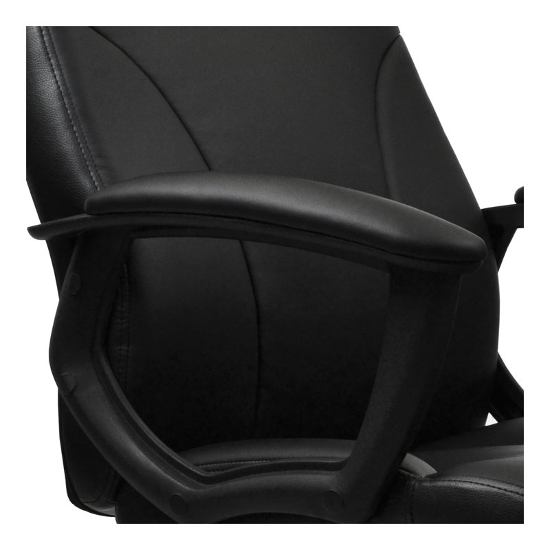 Fauteuil de direction à dossier moyen, noir