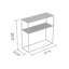 Console de qualité supérieure pour vestibule et canapé. Table d'appoint élégante et fonctionnelle derrière le canapé