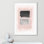 Vedaline Thomasin rose, noir et argent chatoyant I encadré sur papier par impression