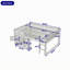 Lit mezzanine bas avec tablette de rangement ouverte et armoire à porte de style rotin-1620180572-1620180579