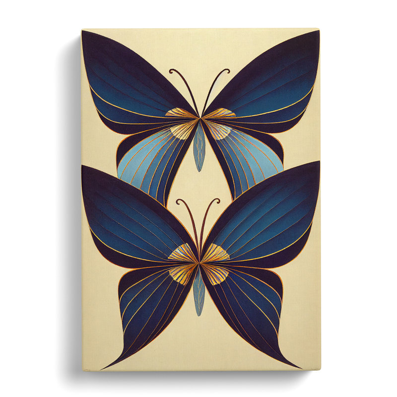 Spellbinding Butterflies - Wrapped Canvas, 76cm H x 50cm W x 3cm D