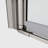 1 3/8" Adjustment,Universal Pivot Shower Door, With 1/4" Tempered Glass Finish 3672-119869740