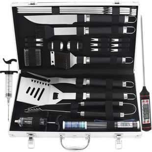 Ensemble 24 pièces d'outils de barbecue