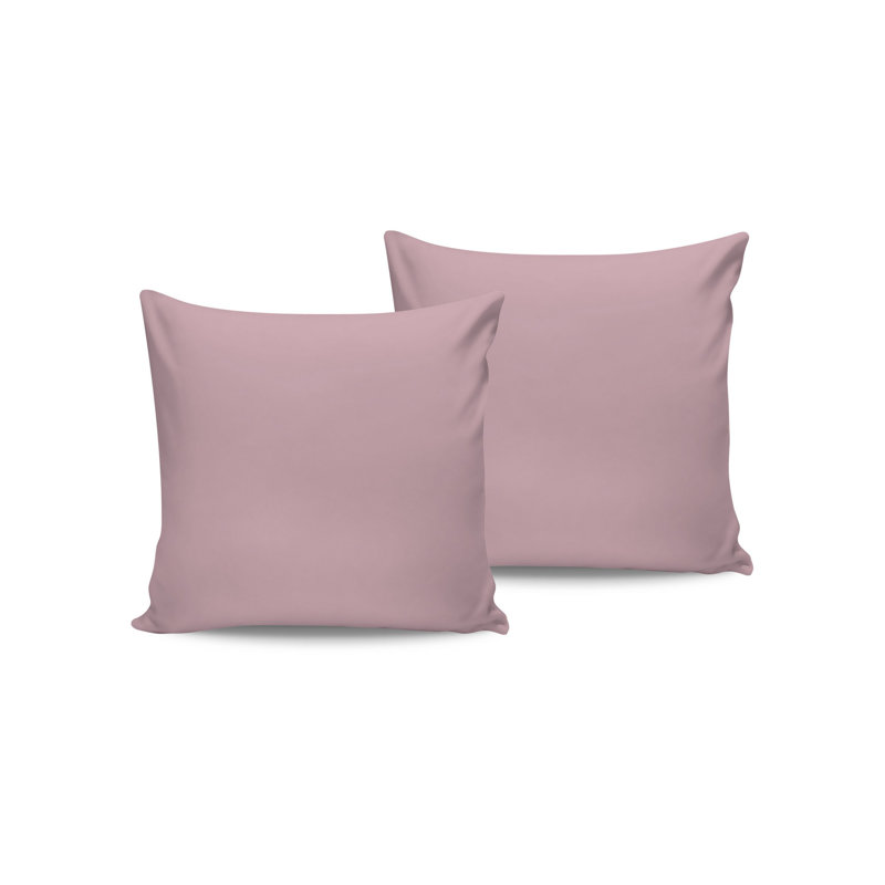 Luxurious Satin Pillowcase Set (2 Pieces), Light Pink, 23.6 x 23.6 inches | 100% Cotton Satin, 210 Thread Count, 4.4 oz/sq yd | Soft & Breathable, Machine Washable for Ultimate Comfort & Style in Your Bedroom