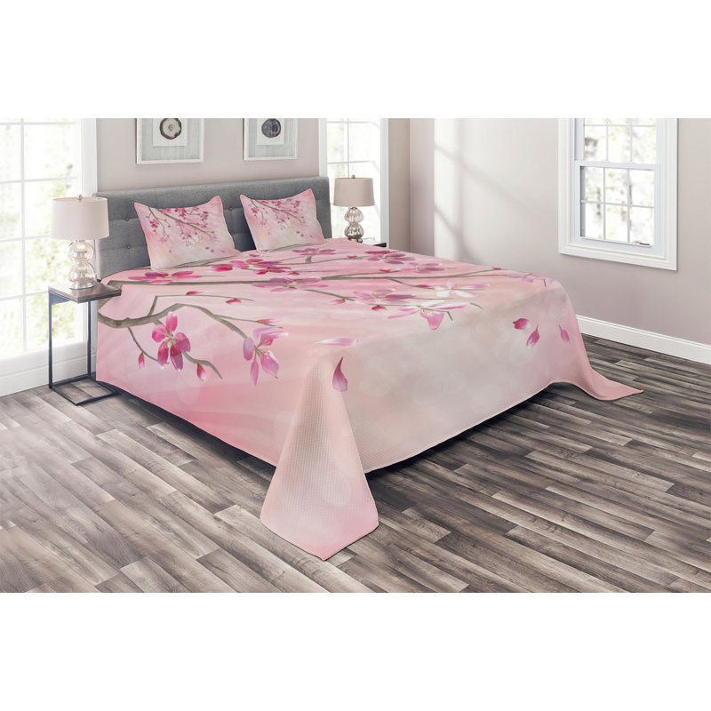 Polyester Coverlet, King Bedspread + 2 Shams