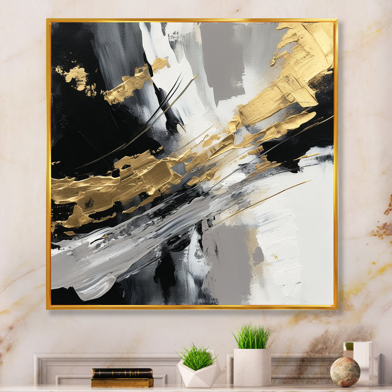 Mystery Awakening II - reproduction d'art sur toile abstraite encadrée, H 16 po x l 16 po x P 1 po