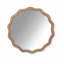 Miroir mural rond en bois 23,62 po