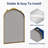 Arch Mirror Vintage Wall Mirror Decor With Alumium Alloy Frame, Traditional Baroque Bathroom Mirror For Wall, Tempered Glass-1077178176-1078114598