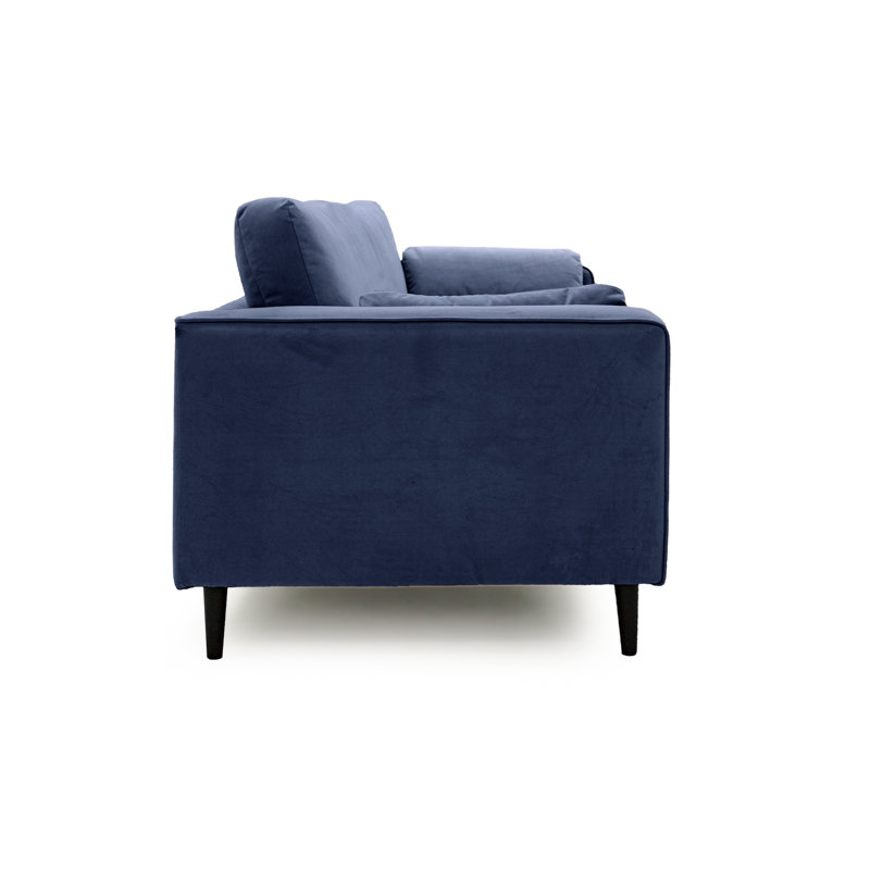 Millerville Velvet Armchair, Navy