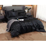 Satin Solid Colour Sheet Set