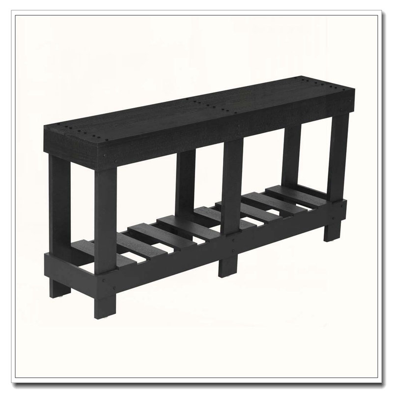 62.9" Vintage Entryway Table, Black