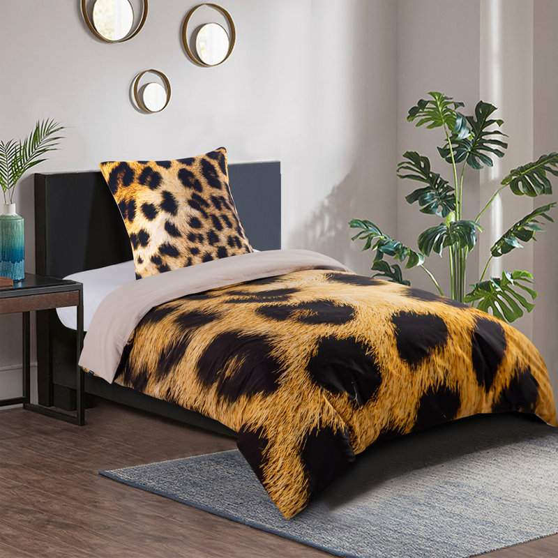 Cotton Animal Print Duvet Cover Set with Pillowcases Included