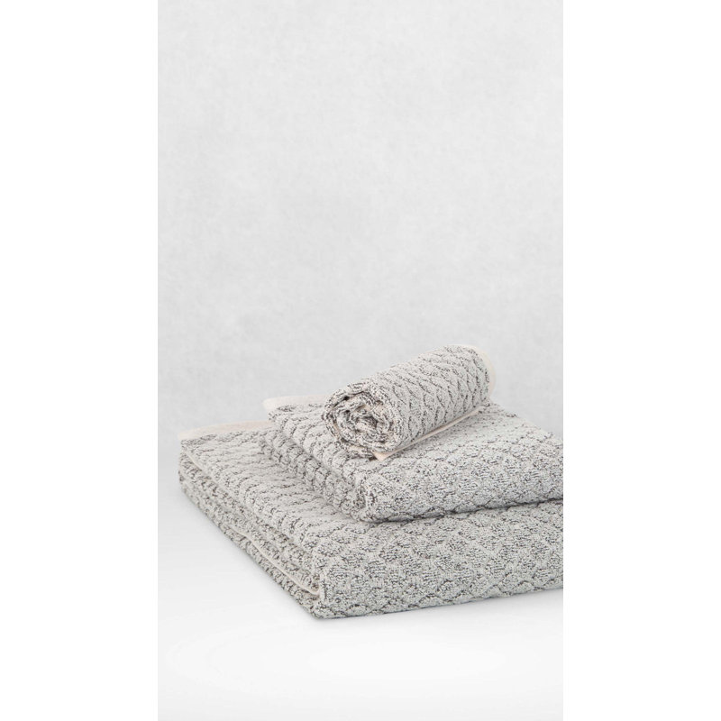 Ensemble de serviettes 100% coton Ebelia, Gris