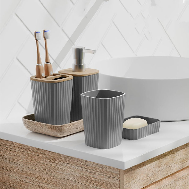 20 Pieces Bohemian Minimalist Bathroom Accessories Set,Easy To Set Up And Clean