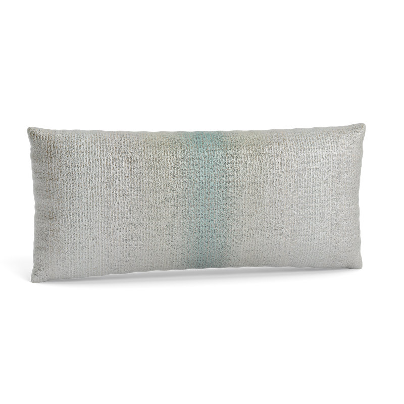 Anguilla Lumbar Pillow Cover & Insert, Aqua