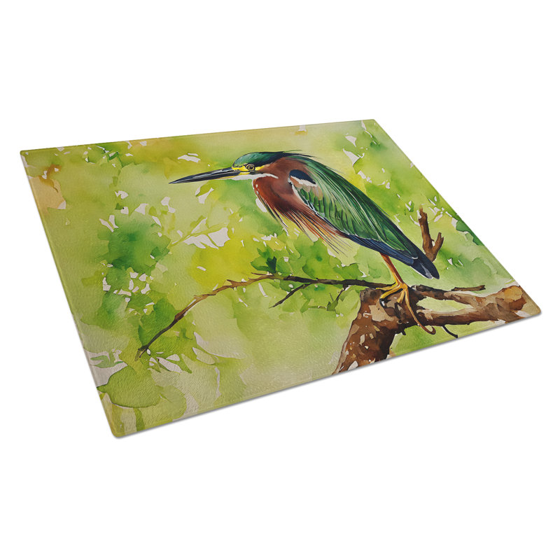 Planche à découper en verre Green Heron