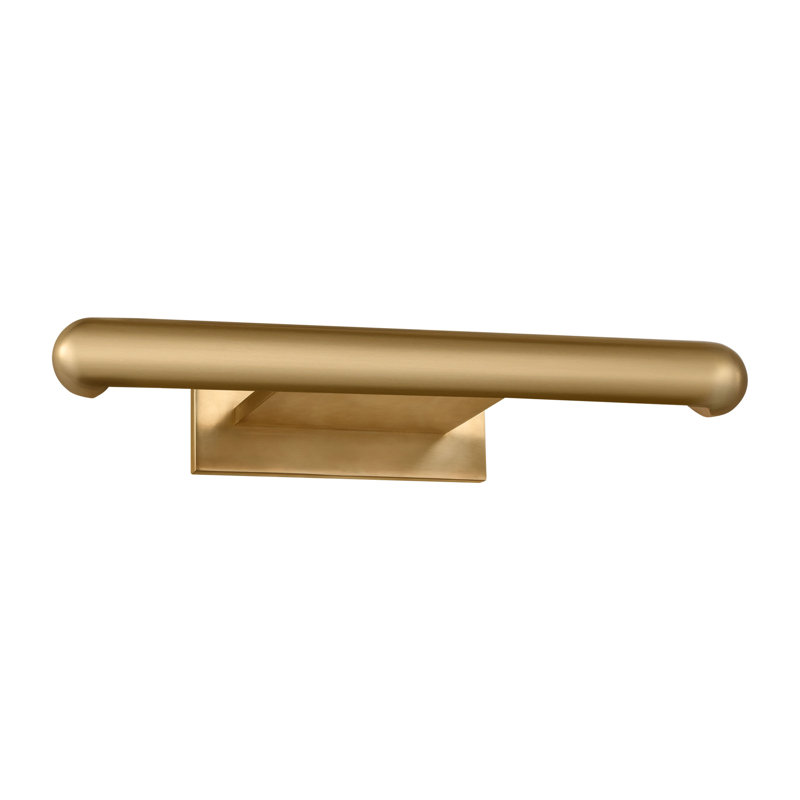 Agra LED Wall Mounted, 4.5" H x 8.5" W x 18" D, Hand Rubbed Antique Brass