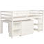 Structure de lit Loft avec bureau portable roulant-1380999905