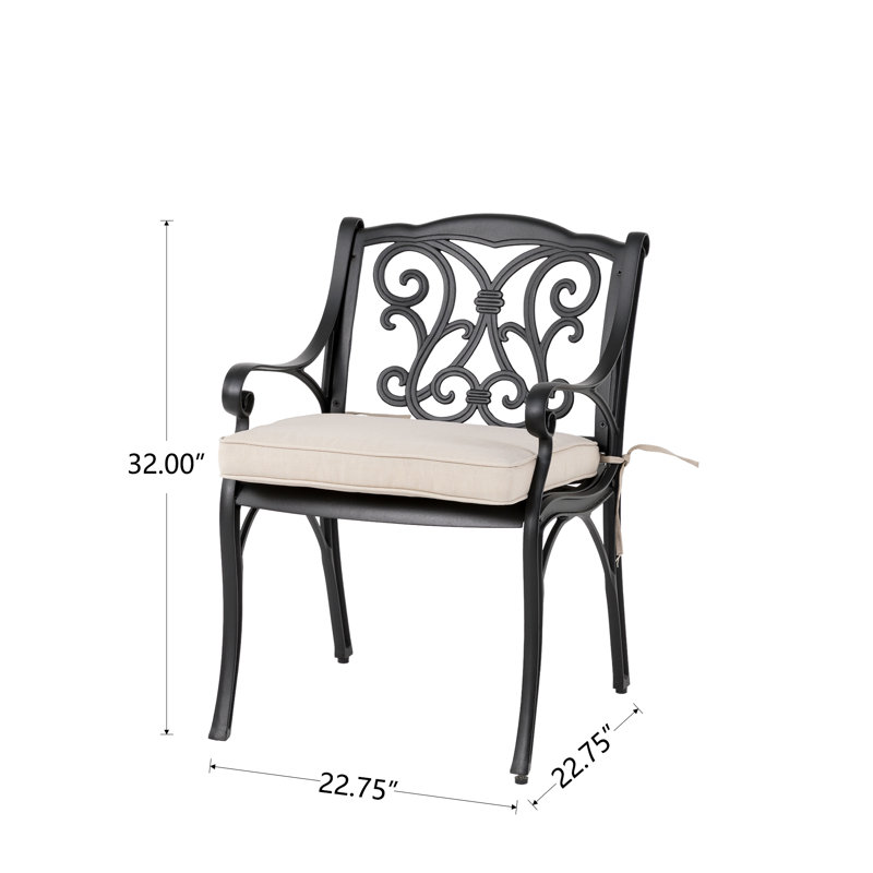 Ensemble bistro 36 po avec coussins Fowles, Beige