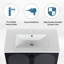Meuble-lavabo simple 30,03 po avec plateau en céramique Poag-66052377