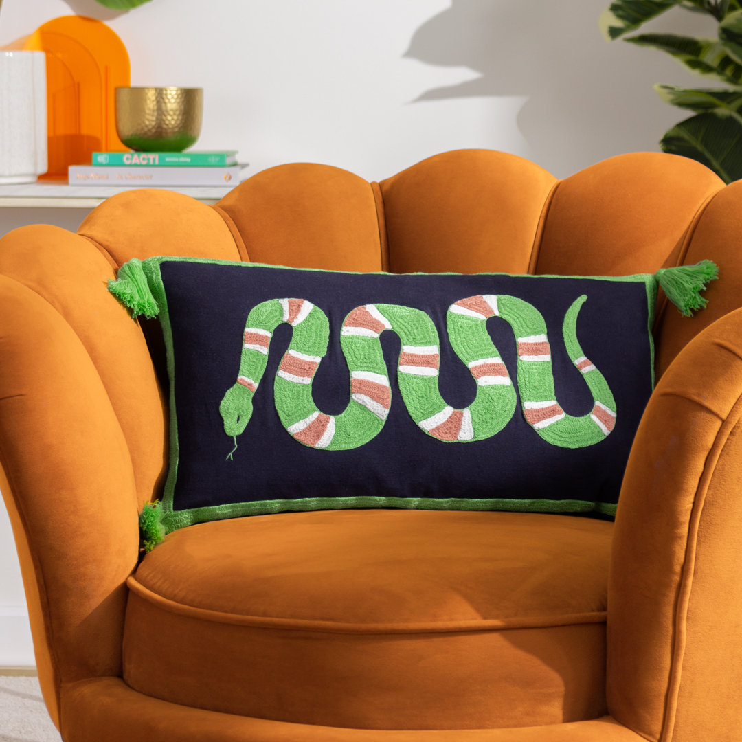 Black Rectangular Cushion