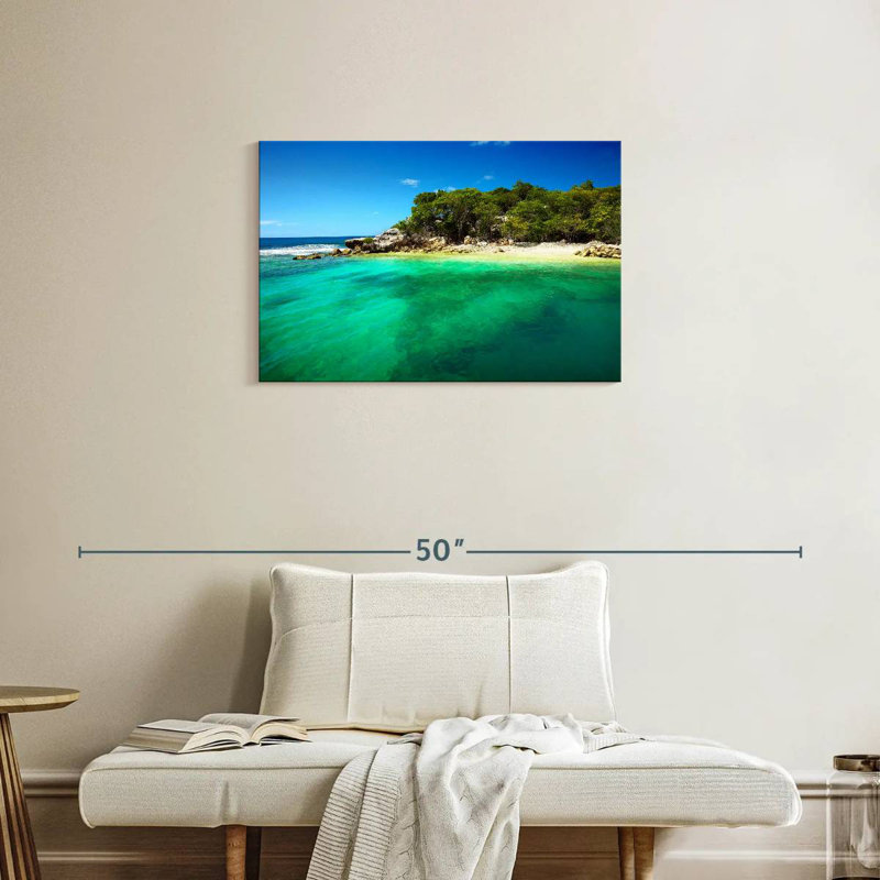 Plage haitienne Gillard, H 20 po x l 30 po