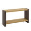 Console vintage rétro avec menuiserie à queue d'aronde et bois vieilli