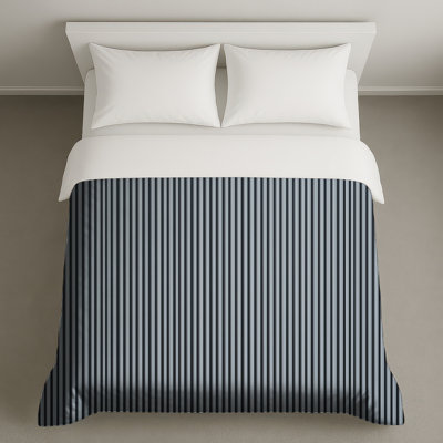 Vertical Black White Stripes Duvet Covers