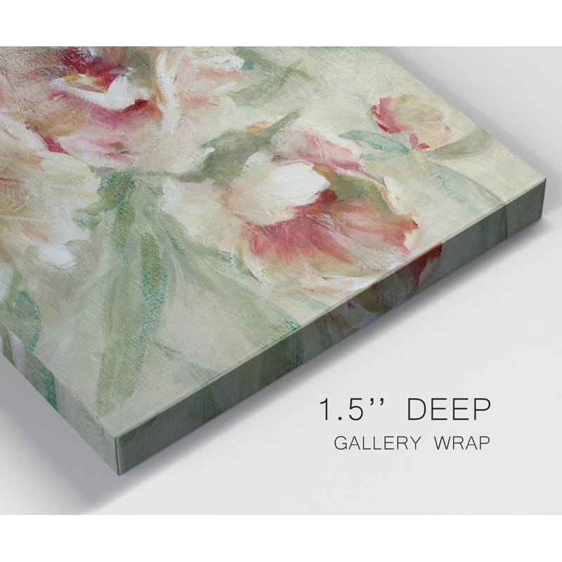 Peony Pleasure - impression sur toile tendue, H 40 po x l 20 po x P 1,5 po