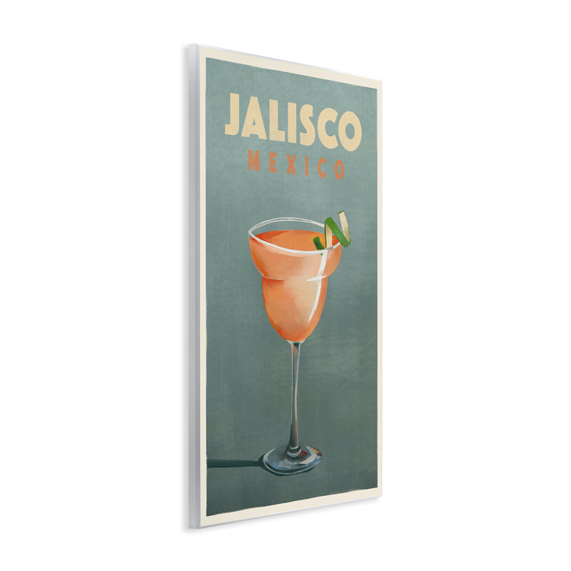 Art mural "Jalisco Mexico Cocktail" par The Whiskey Ginger, H 15 po x l 10 po