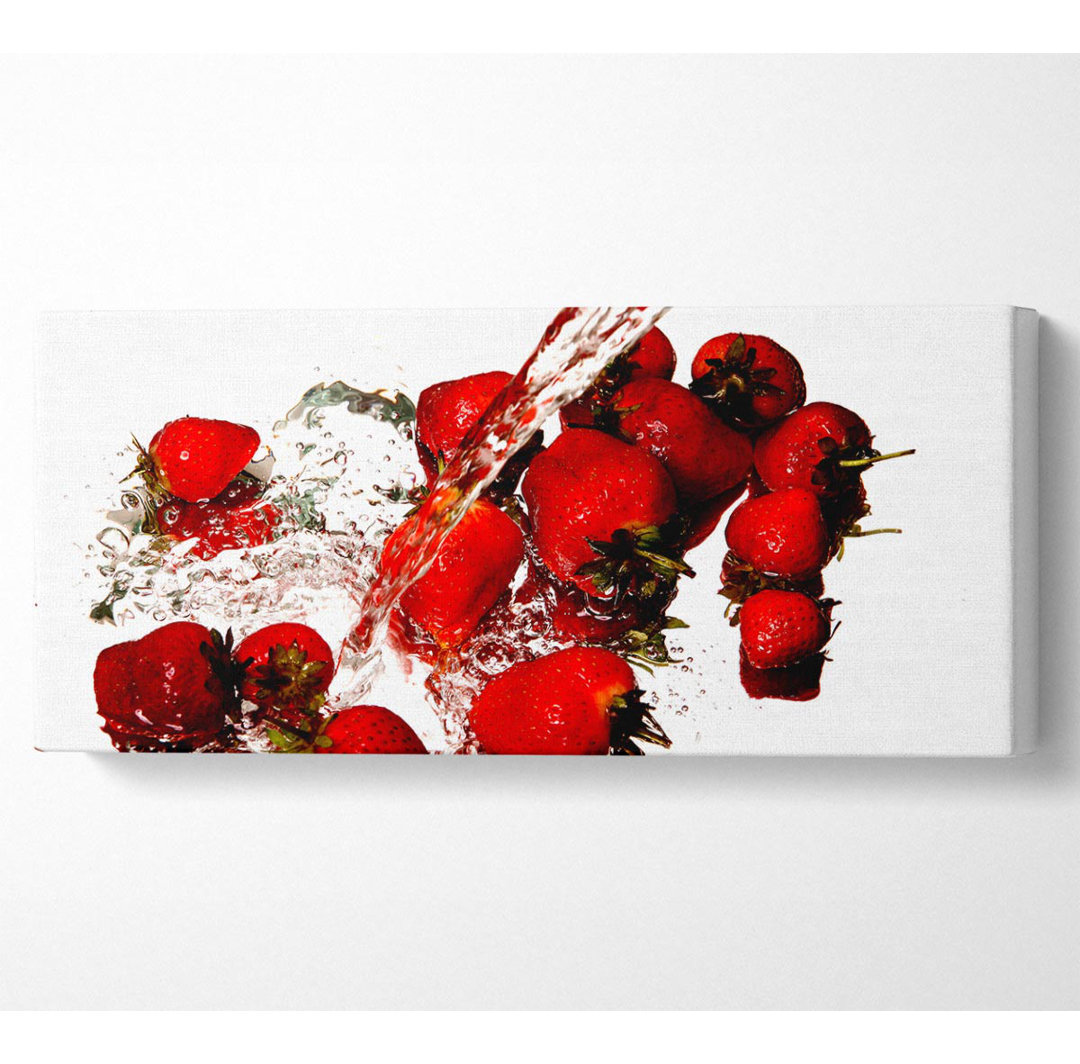 Strawberry Galore - Panorama-Kunstdrucke auf Leinwand