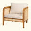 Chaise avec accoudoirs de patio Kirkby