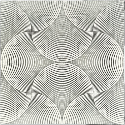 Carreau de marbre et de plancher gravé argent 12 x 12