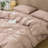 MooMee Gingham Duvet Cover Set 100% Washed Cotton Linen Like Lightweight-115836939-121465077