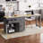 74.5 Inch Kitchen Island With Extendable Dining Table ,Wheels With Spice Rack And 2 Drawers-349422835-349422838