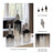 Contemporary Lidded Glass Bottle Vase with Metal Topper for Home Decor - Decorative Flower Vase for Living Room or Bedroom Display - Set of 3-1692322373
