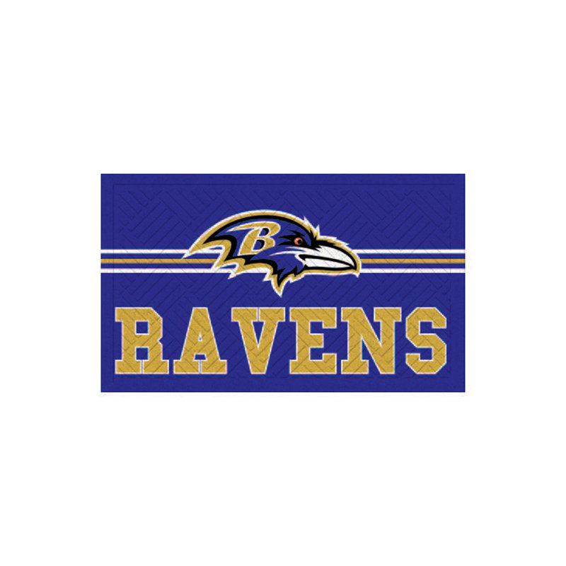 16" x 28" Baltimore Ravens Outdoor Embossed Mat