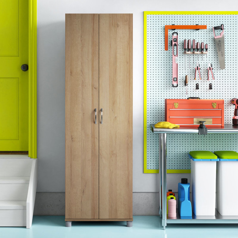 Armoire de rangement l 24 po Aleg, Naturel