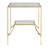 Lyon Glass Top End Table